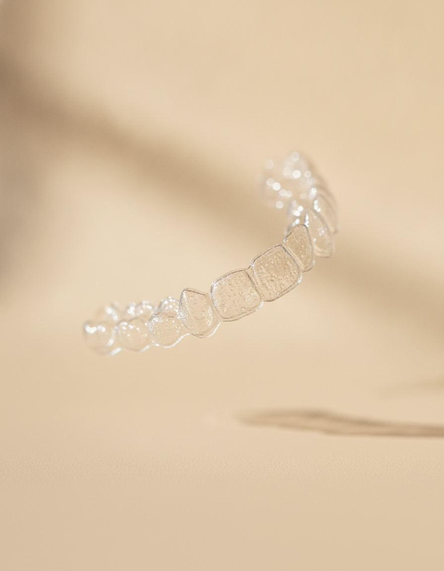 Alinhador transparente Invisalign — quase invisível